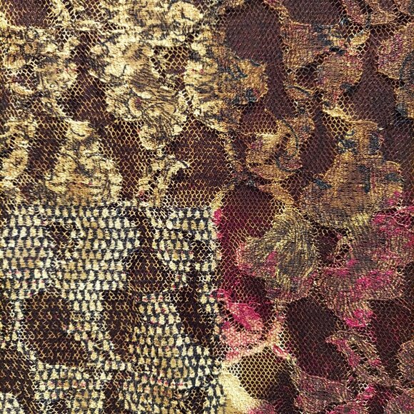 Emma James blouse Womens 12 Faux wrap lined sheer overlay classy career office - Picture 9 of 12